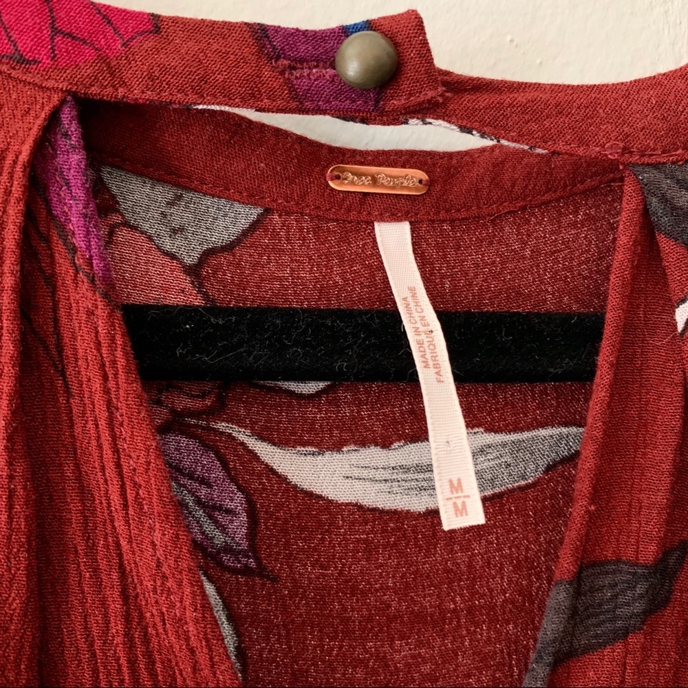 Free People Tree Swing Scarlet Orchid Tunic Dress - Picture 6 of 8